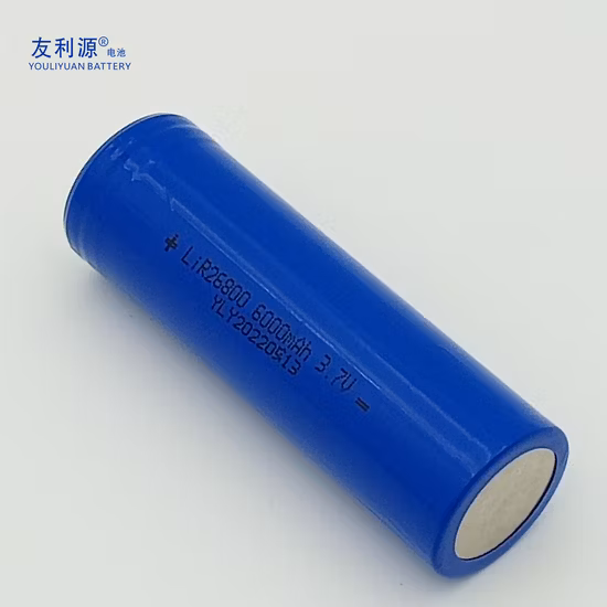 Rechargeable 26800 Lithium Battery 22.2wh 3.7V 6000mAh