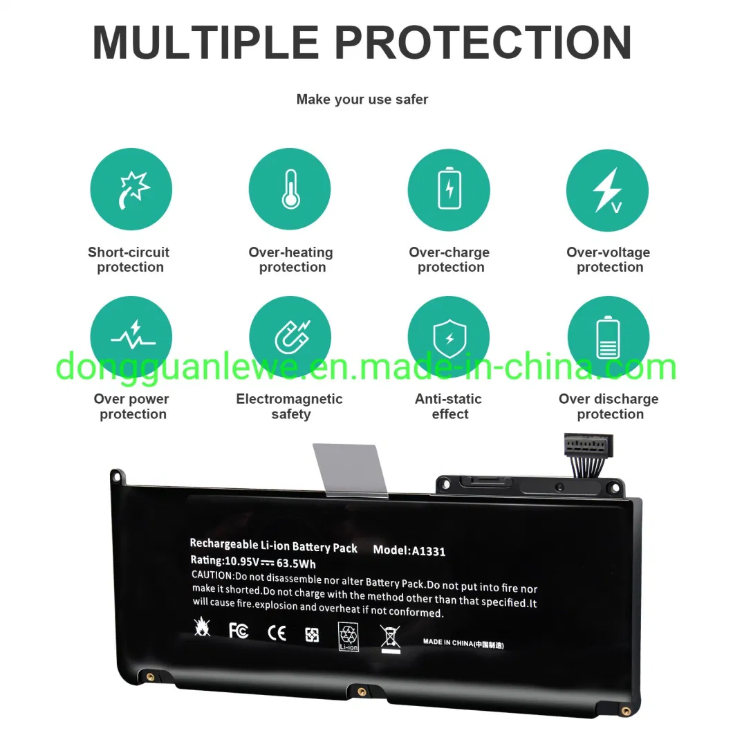 Rechargeable Compatible A1331 Li-Polymer Batteries Replacement for Apple MacBook PRO Notebook Computer Laptop Battery