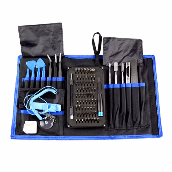 Conjunto de ferramentas de chave de fenda 85 em 1, chave de fenda de precisão isolada, kit magnético para reparo de telefone celular