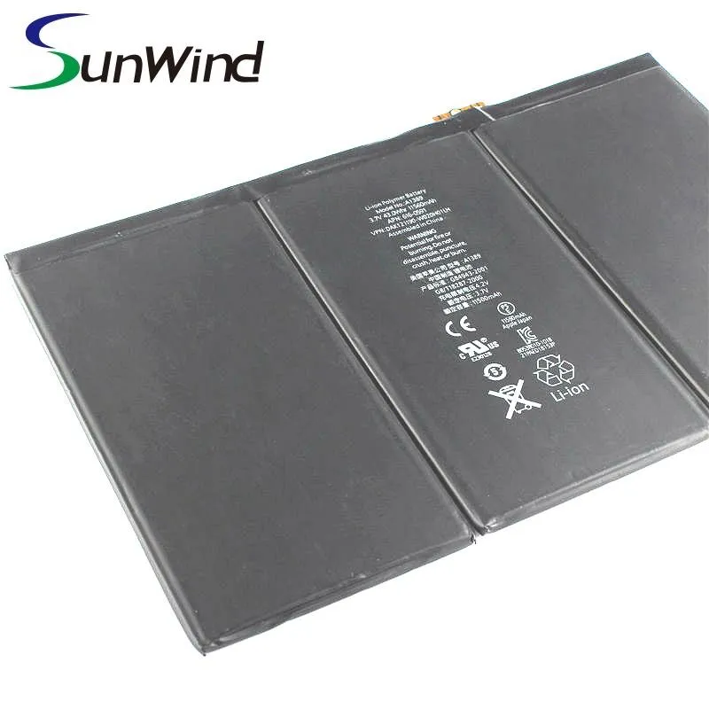 Bateria recarregável de alta capacidade 3.7V 11560mAh PC Tablet para Apple iPad 3 iPad 4 A1389 A1416
