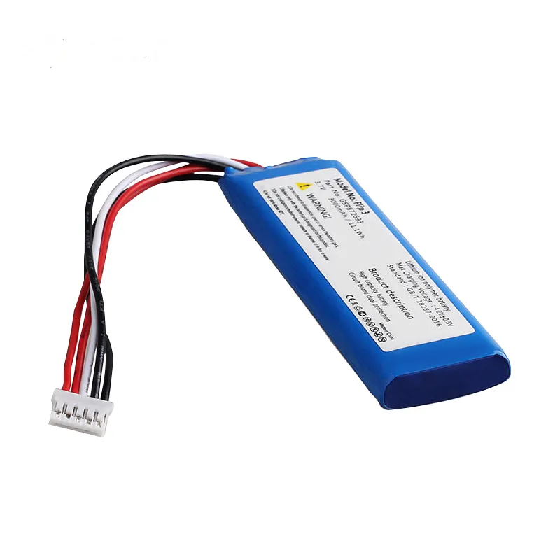 Venda Flash Bateria de substituição para bateria jbl flip 3 gsp872693 3.7v 3000mah